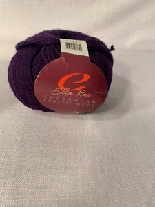 Hilo de lana clásico Ella Rae color lana 3,5 oz color 086 púrpura - Imagen 1 de 4