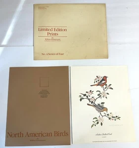 Vintage 1986 North American Birds Print By William Zimmerman Ltd Edition 3 - Picture 1 of 12