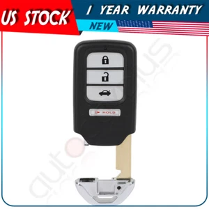 Remote Car Key Fob for Honda Accord 2013 2014 2015 ACJ932HK1210A 4 Buttons - Picture 1 of 6