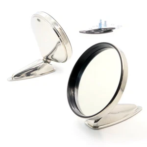 PORSCHE 911 CARRERA RS 912 PAIR CHROME DOOR MIRROR NEW ( 2pcs ) - Picture 1 of 1