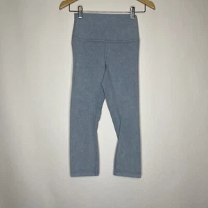 Lululemon Wunder Under HR Crop 21" Größe 4 Snow Washed Chambray - Bild 1 von 5