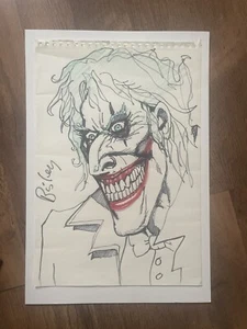 Simon Bisley 42x30 Joker Original Art - Bild 1 von 6