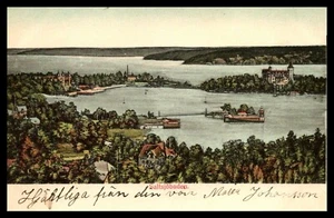 SALTSJOBADEN, CONDADO DE NACKA ESTOCOLMO, SUECIA, LOS BAÑOS DE MAR SALADO, UDB PRE 1907 - Imagen 1 de 2
