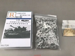 R-model Metal Pin and Metal Track For WWII U S M4A3E8 Sherman Tank T66 Track - Picture 1 of 3