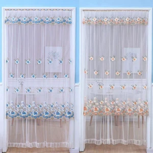 Lace Mesh Anti-mosquito Screen Curtains Door Curtain Panel Bedroom Partition HOT - Picture 1 of 14
