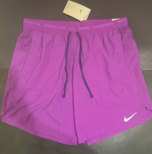 NIKE STRIDE HERREN DRI-FIT 7" 2 in 1 LAUFSHORTS [DM4759-551] Gr. L LILA Neu mit Etikett - Bild 1 von 9