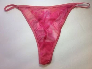 Women Panties,Thongs Size L/7 Large Shiny Swinging Pink Metallic Myanmar - Picture 1 of 6