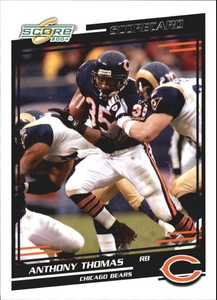 2004 Score Scorecard Chicago Bears Football Card #60 Anthony Thomas /625