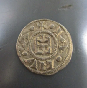 Italy Genoa 1 Denier Denaro Class A 1139-1159 Billon World Foreign Coin - Picture 1 of 8