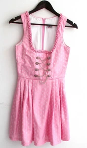 Damen Trachten Dirndl ärmellos rosa gemustert Gr. 32 v. Country Line - Bild 1 von 2