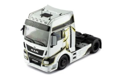 MAN TGX XXL D38 S10 BIANCO NERO STRADE 2020 IXO TR197 1:43 CAMION TRACTOR - Immagine 1 di 2