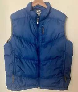 VTG Sierra Designs Puffer Vest Mens Medium Blue Goose Down 80/20 Fill 4 Pockets - Picture 1 of 12