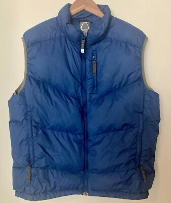 Chaleco acolchado Sierra Designs de colección para hombre mediano azul plumón de ganso 80/20 relleno 4 bolsillos Foto 1 de 4