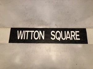 Quinton Upper Birmingham Bus Blind 1991 34"- Witton Square - Picture 1 of 1