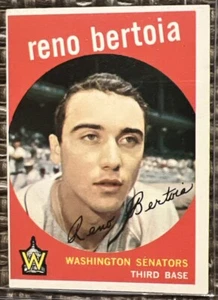 1959 Topps Baseball # 84 Reno Bertoia, Senators. (T-BT) - Picture 1 of 2