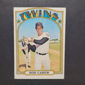1972 Topps # 695 Rod Carew Baseball Card, Twins (Tough Hi # Card)