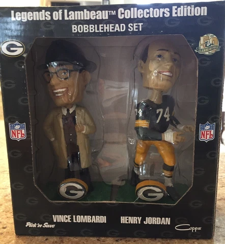 Bobblehead- NIB Legends of Lambeau (Vince Lombardi & Henry Jordan) Cover