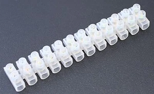 Lüsterklemme, 12er-Riegel, 12-polig, flexibel, transparent, 1,5 - 2,5 mm² - Bild 1 von 2