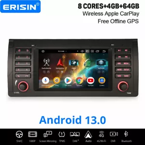 4GB+64GB 8 Kern Android 14 Autoradio BMW X5 E53 Navi DAB+ Carplay DSP Wifi OBD2 - Bild 1 von 24