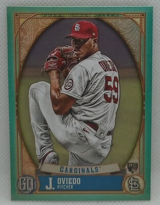 2021 Topps Gypsy Queen Johan Oviedo /199 INDIGO Rookie STL Cardinals #279 - Image 1 of 2
