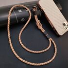 Ornaments Braided Phone Lanyard Keychain Neck Hanging Cord  Phone Accessories