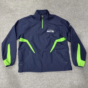 Seattle Seahawks Jacke Herren Large Navy NFL Football Reebok On Field Pullover - Bild 1 von 10