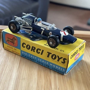 VINTAGE CORGI TOYS 156 COOPER MASERATI F1 RACING CAR IN ORIGINAL BOX 1960's - Picture 1 of 24