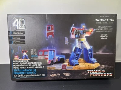 4D Build Transformers Optimus Prime & Truck 3D Model Kit Puzzle w/LED EXCLUSIVE - Image 1 of 4