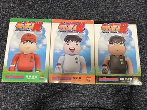 Medicom Toy Bearbrick Captain Tsubasa Figure 400% Set of 3 Tsubasa Ozora - Picture 1 of 6