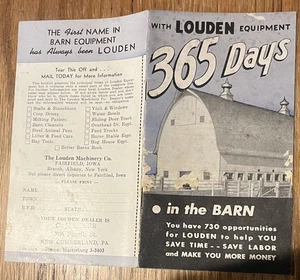 SMALL BROCHURE LOUDEN BARN EQUIPMENT STALLS STANCHIONS WATER BOWLS CONVEYORS +++ - Picture 1 of 6