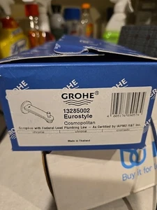 Grohe Bath Mixer Tap Spout Euro style Cosmopolitan Brand New Chrome - Picture 1 of 3