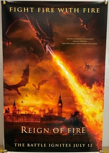 REIGN OF FIRE DS ROLLED ORIGINAL ONE SHEET MOVIE POSTER CHRISTIAN BALE (2002) - Picture 1 of 1