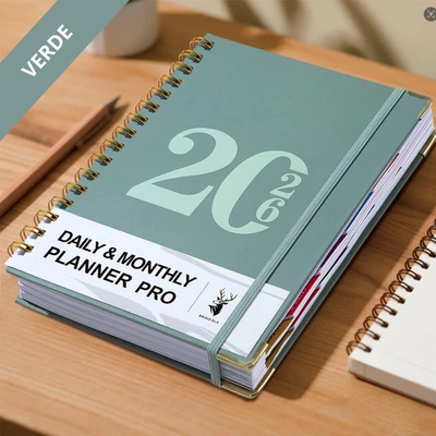 📅2026 Agenda Calendario | Giornaliero + Settimanale | 320 pag. | Pocket | 16x21 - Immagine 1 di 4