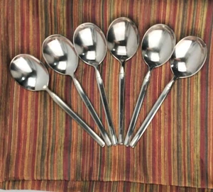 Walco Edelstahl Hallmark Collection Japan Suppe/Dessertlöffel 6er Set Besteck - Bild 1 von 8