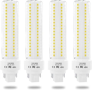 Gx24q/G24q 4-Pin Base Light Bulbs, 12W Gx24 LED PL Recessed Lights, Daylight ... - Picture 1 of 7
