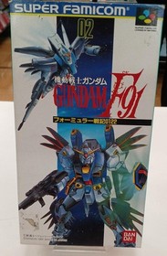 Bandai SHVC-GP Gundam F91 Formula Senki Video Game for Sega Saturn
