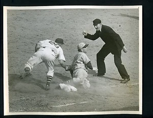 Sam Leslie Bill Hallahan 1936 Press Photo New York Giants Reds - Picture 1 of 2