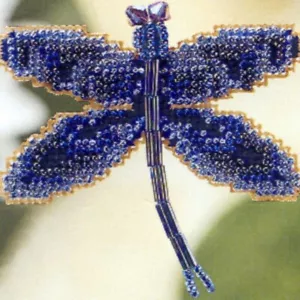 Rainbow Dragonfly Bead Cross Stitch Kit Mill Hill 2000 Spring Bouquet - Picture 1 of 3