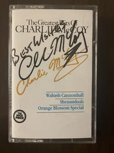 SIGNED The Greatest Hits of Charlie McCoy by Charlie McCoy Cassette MINT - Picture 1 of 4