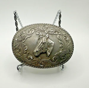 Hebilla de cinturón corte diamante cabeza de caballo Wilmarth EE. UU. - Imagen 1 de 5
