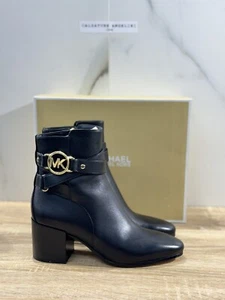Michael Kors Rory Mid Bootie Nero Chelsea Boot Con Tacco 38 - Imagen 1 de 7