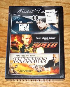 Point Break/Speed/The Transporter 2 (DVD, 2009) Keanu Reeves Patrick Swayze NEW - Picture 1 of 3