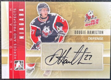 2012 In The Game Dougie Hamilton Heroes and Prospects Auto Rookie Ice Dogs #A-DH