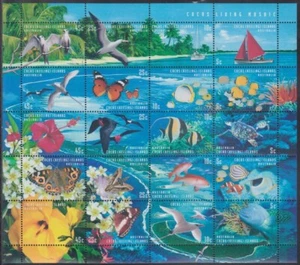 COCOS ISLANDS Sc# 331a-t MNH SHEET of 25 MARINE LIFE STAMPS of ALL TYPES - Picture 1 of 1