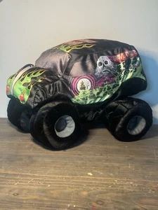 Peluche Monster Jam Scavatore di Tombe 13" Camion Peluche Morbido Cuscino Giocattolo - Foto 1 di 7