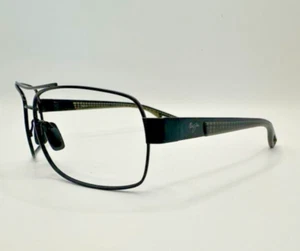 Montatura occhiali da sole Maui Jim Aviator OLA MJ 754-02M nero marrone griglia 62-16-128 - Foto 1 di 16