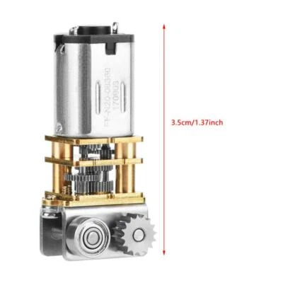 DC12V Brush-DC-Motor 11RPM N20 rechtwinklig Getriebemotor Box Micro Gear-Motor✈ - Bild 1 von 4