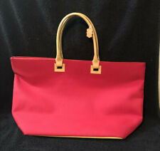 Ellen Tracy Red Nylon Tote Handbag - New