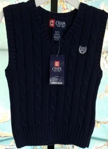 Gilet smanicato Chaps ragazzo nuovo con etichetta, taglia 3/3T, vendita al dettaglio $30,00 - Foto 1 di 2