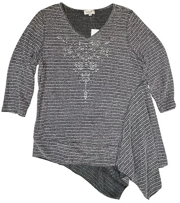 Camisa One World Feminina Tamanho XL Preta Whimsigoth Malha Escura Fada Grunge Gothcore - Imagem 1 de 4